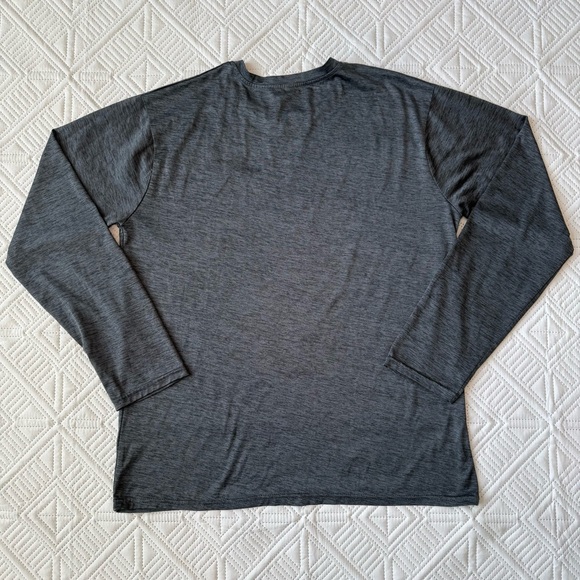 Re Realessentials Charcoal Long Sleeve Activewear Tee Size M - Picture 5 of 6